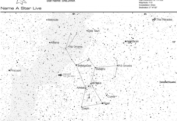 A star named after Snejana